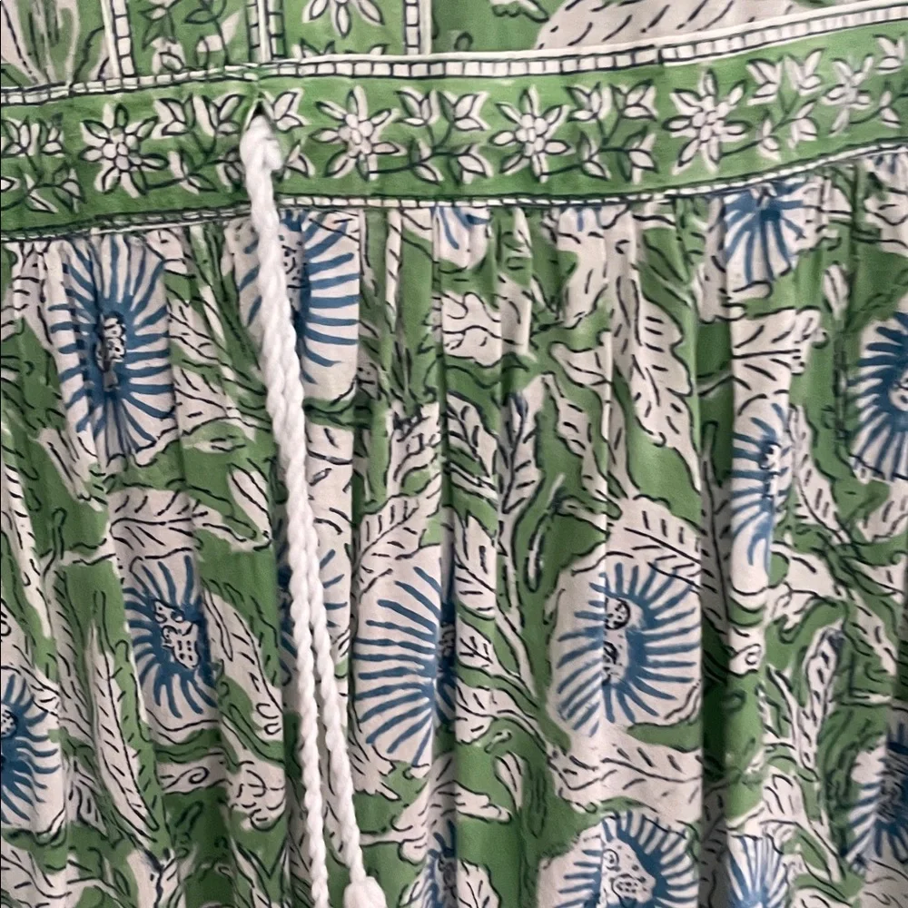 KARNI Floral Green and Blue Maxi Dress - Picture 5 of 11